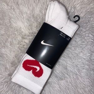 Drake x Nike CLB 3 Pack of White Socks